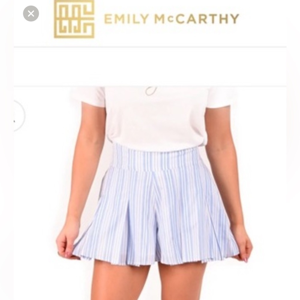 NWT Emily McCarthy Santorini Stripe Shorts